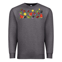Charcoal Heather summer fruits Premium Sweatshirt - TumblerDesignByShophia