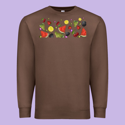 Summer Fruits Premium Sweatshirt Designed By Tumblerdesignbyshophia