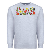 Heather Grey summer fruits Premium Sweatshirt - TumblerDesignByShophia