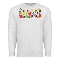 Oatmeal Heather summer fruits Premium Sweatshirt - TumblerDesignByShophia