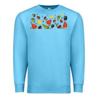 Ocean Blue summer fruits Premium Sweatshirt - TumblerDesignByShophia