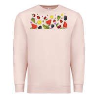 Pale Pink summer fruits Premium Sweatshirt - TumblerDesignByShophia