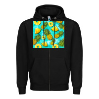 Black blue pineapple Zipper Hoodie - BarkalooDesign