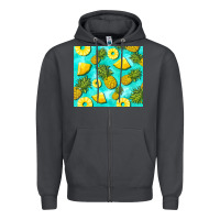 Smoke blue pineapple Zipper Hoodie - BarkalooDesign