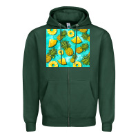 Sports Green blue pineapple Zipper Hoodie - BarkalooDesign