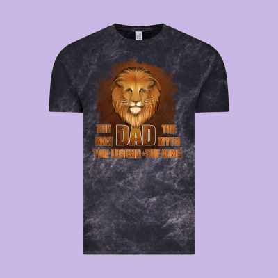 Dad The Man Leather Background Vintage Tee Designed By Jasminsmagicworld