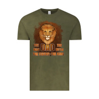 Vintage Olive Dad The Man Leather Background Vintage Tee - Jasminsmagicworld