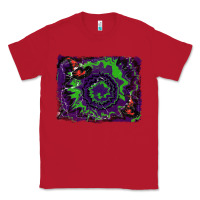 Red halloween witch hat backgraund Classic Tee - RanaPortraitStore