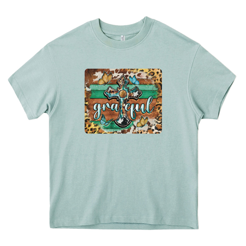Grateful Cross Heavy Core Tee by BarkalooDesign | Teevron