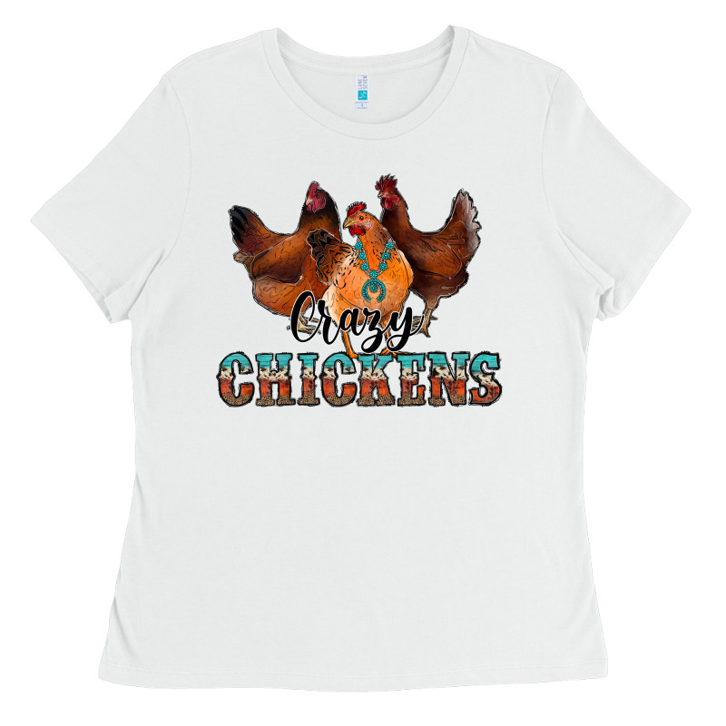 Crazychickens Ladies Tee by CowhideDigitalArt | Teevron
