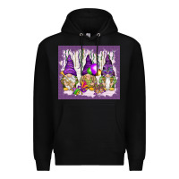 Black Mardi Gras carnival with gnomies tumbler Premium Hoodie - HowdyJamesFarm