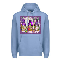 Colony Blue Mardi Gras carnival with gnomies tumbler Premium Hoodie - HowdyJamesFarm