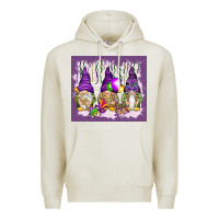 Oatmeal Heather Mardi Gras carnival with gnomies tumbler Premium Hoodie - HowdyJamesFarm