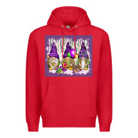 Red Mardi Gras carnival with gnomies tumbler Premium Hoodie - HowdyJamesFarm