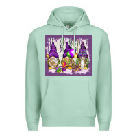Seafoam Mardi Gras carnival with gnomies tumbler Premium Hoodie - HowdyJamesFarm