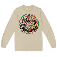 Mushroom merry christmas Long Sleeve Tee - MaliasSmallBusiness