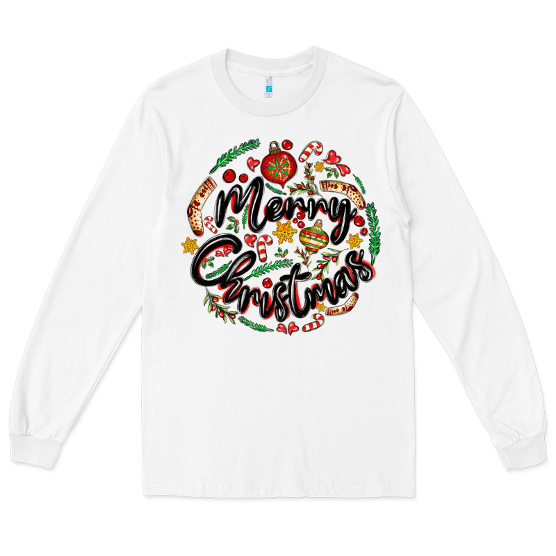 Merry Christmas Long Sleeve Tee by MaliasSmallBusiness | Teevron