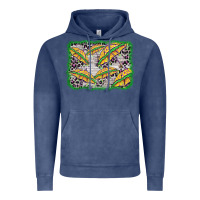 Vintage Denim mardi gras umbrella background Vintage Hoodie - BarkalooDesign