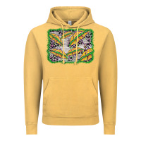 Vintage Mustard mardi gras umbrella background Vintage Hoodie - BarkalooDesign