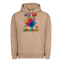 Pigment Burro Ask me about neurodiversity Urban Hoodie - FaDigitalArtStudio