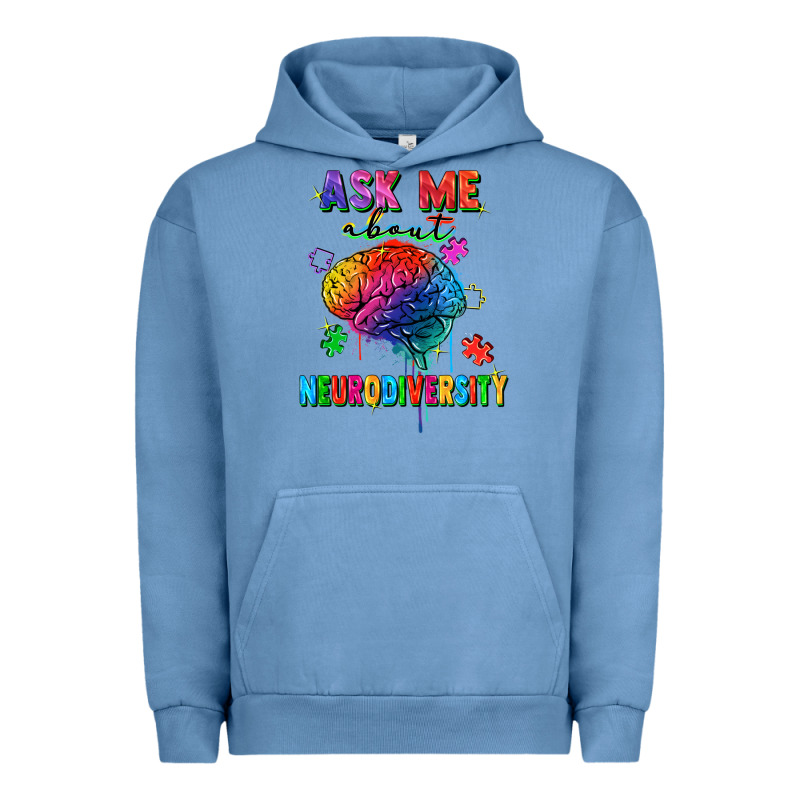 Ask Me About Neurodiversity Urban Hoodie by FaDigitalArtStudio | Teevron