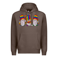 Coffee pride gnome Premium Hoodie - JahusDesignShop