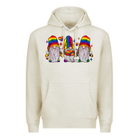 Oatmeal Heather pride gnome Premium Hoodie - JahusDesignShop