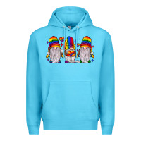 Ocean Blue pride gnome Premium Hoodie - JahusDesignShop