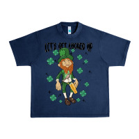 Navy let's get lucked up Urban Heavy Tee - MaliasSmallBusiness