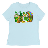 Baby Blue st. patricks day coffee drinks Ladies Tee - Neo Western