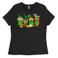 Black st. patricks day coffee drinks Ladies Tee - Neo Western