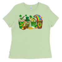 Matcha st. patricks day coffee drinks Ladies Tee - Neo Western