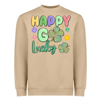 Mushroom happy go lucky Heavyweight Sweatshirt - MaliasSmallBusiness