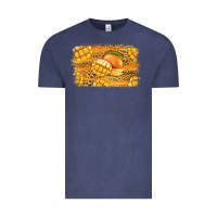 Vintage Denim Mango Background Vintage Tee - Jasminsmagicworld