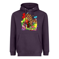 Black Woman Autism Nails Heavyweight Hoodie | Teevron