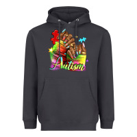 Smoke Black woman Autism nails Heavyweight Hoodie - NancyCooperArtShop