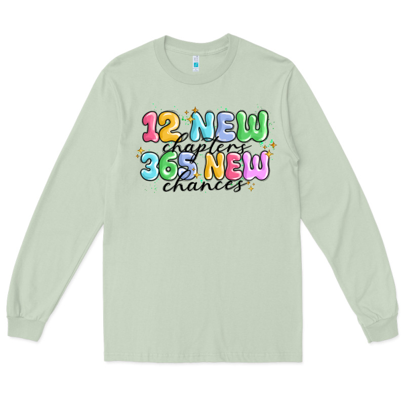 12 New Chapter 365 New Chances Long Sleeve Tee by MaliasSmallBusiness | Teevron