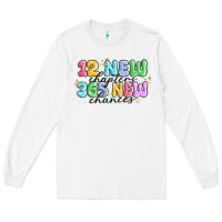 White 12 new chapter 365 new chances Long Sleeve Tee - MaliasSmallBusiness