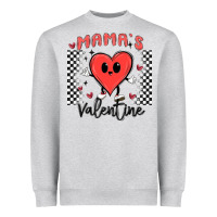 Heather Grey mama's valentine Heavyweight Sweatshirt - MaliasSmallBusiness