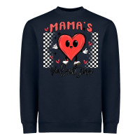 Navy mama's valentine Heavyweight Sweatshirt - MaliasSmallBusiness