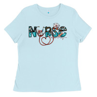Baby Blue nurse Ladies Tee - SublimationCraftShop