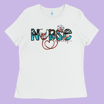 Nurse Ladies Tee Designed By Sublimationcraftshop