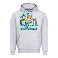 Heather Grey hot mom summer Zipper Hoodie - BarkalooDesign