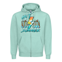 Seafoam hot mom summer Zipper Hoodie - BarkalooDesign