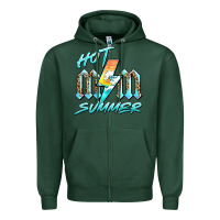 Sports Green hot mom summer Zipper Hoodie - BarkalooDesign