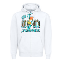White hot mom summer Zipper Hoodie - BarkalooDesign