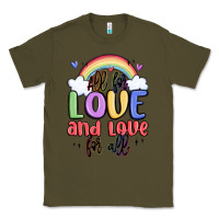 Army Green all for love and love for all Classic Tee - MaliasSmallBusiness