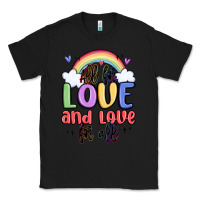 Black all for love and love for all Classic Tee - MaliasSmallBusiness