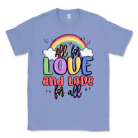 Colony Blue all for love and love for all Classic Tee - MaliasSmallBusiness