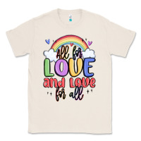 Natural all for love and love for all Classic Tee - MaliasSmallBusiness